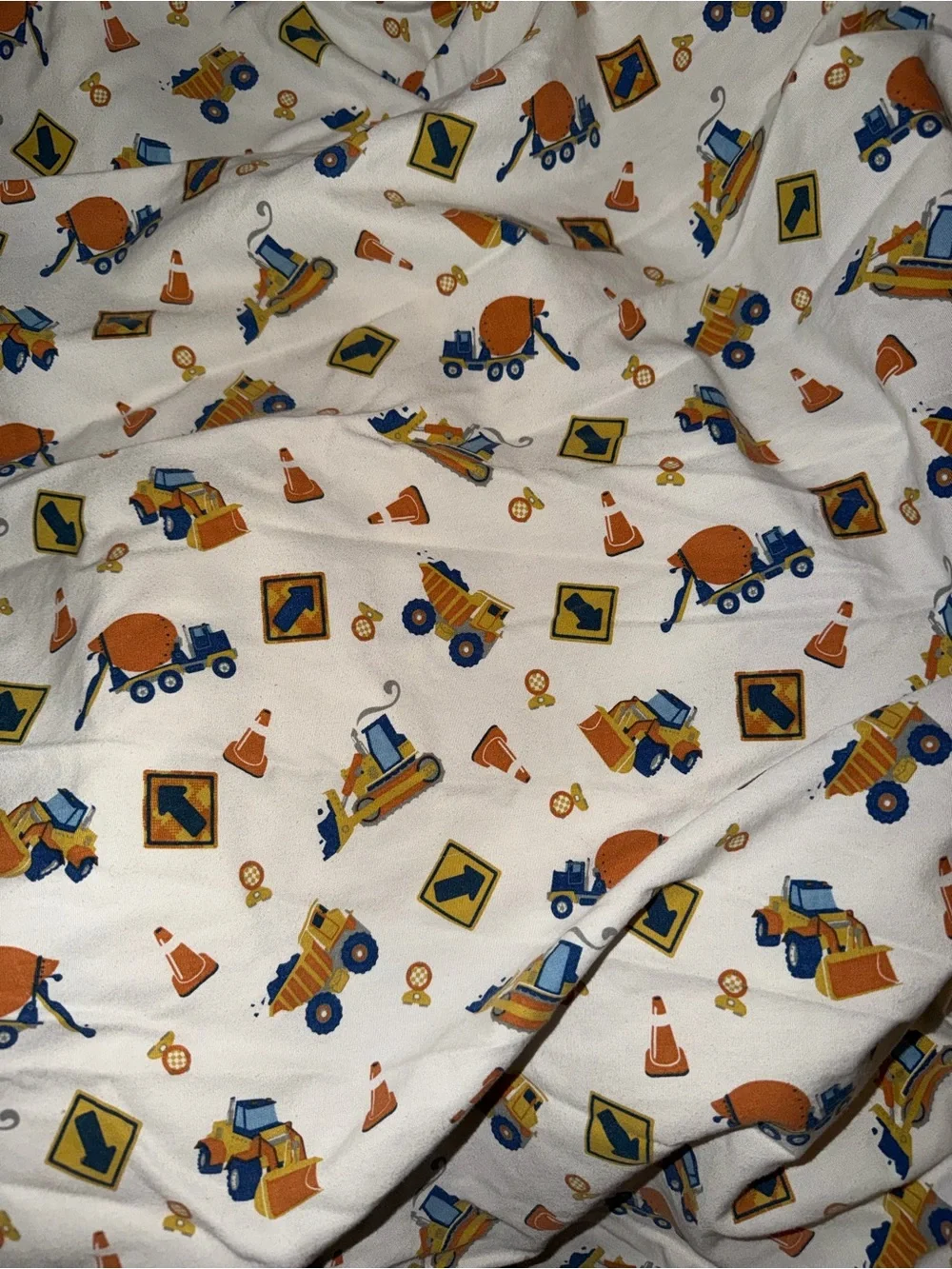 Circo Kids Twin Fitted Sheet with Pillowcase  with Construction Truck Print -